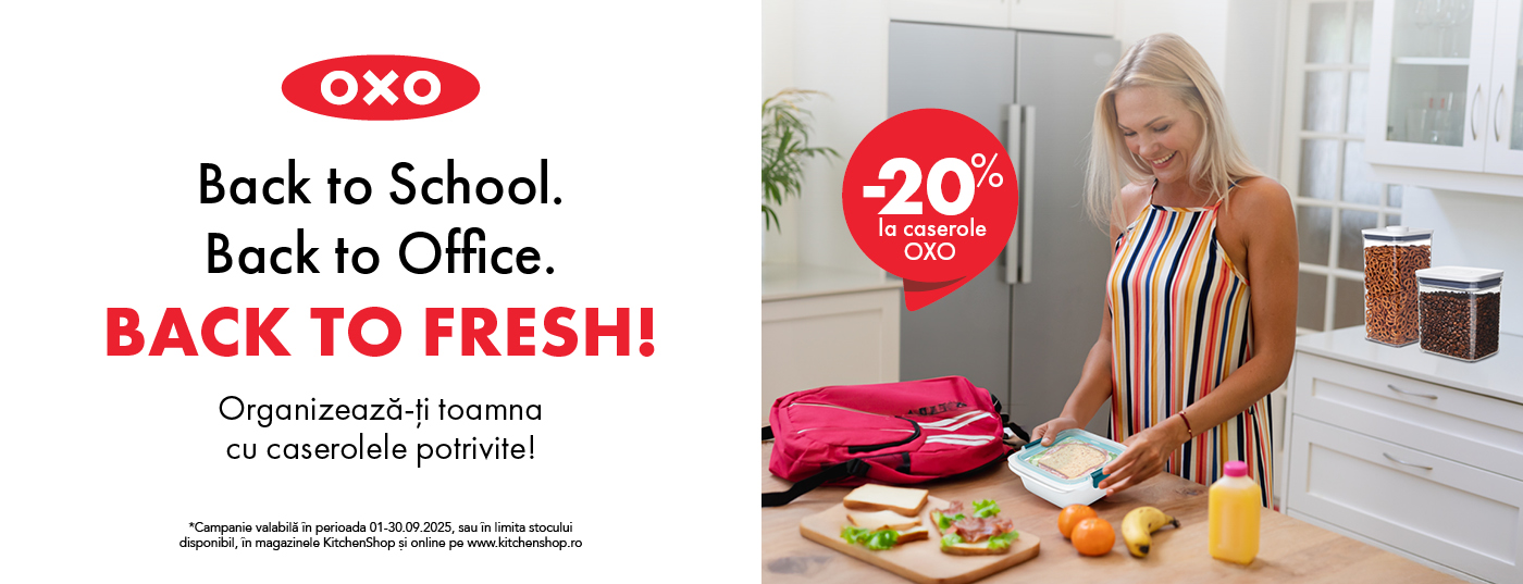 Organizare rapidă acasă și la serviciu. 20% la caserolele OXO!